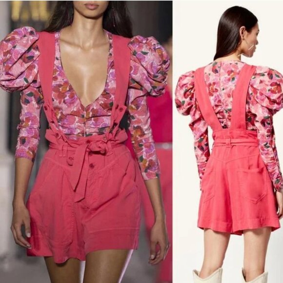 NWT ISABEL MARANT short flink in Raspberry size S - Picture 1 of 12